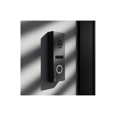 Комплект відеодомофону Slinex SK-07 grey + панель виклику ML-17HR graphite